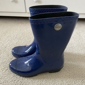 (NWOT) Blue Ugg Rain Boots